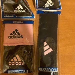 Adidas reversible headband and wristband